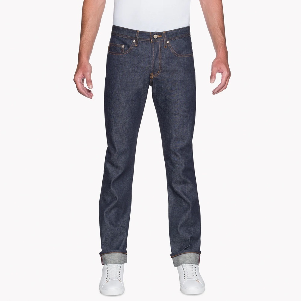Naked & Famous Men's Weird Guy Denim Jeans in Dirty Fade Selvedge